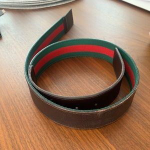 Gucci Reversible Belt - BELT ONLY (NO BUCKLE)